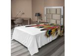 Abakuhaus Lenzuolo Peacock, Piume Di Pavone Mistiche E Colorate, Vivaci Icone Universali, Tema Boemo, Lenzuolo Morbido E Confortevole Per Un Letto Decorativo, 1 Pezzo, 190 Cm X 100 Cm, Multicolore