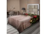 Abakuhaus Lenzuolo Natalizio, Decorazioni Natalizie Su Sfondo Rustico In Legno Con Stampa A Stelle, Morbido E Confortevole Lenzuolo Superiore Per Un Letto Decorativo 1 Pezzo 190 Cm X 100 Cm, Marrone Verde Rosso