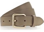 Vanzetti Pelle Cintura 30Mm Leather Belt W105 Stone Taupe Grigio Talpa