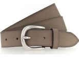 Vanzetti Pelle Cintura 30Mm Leather Belt W105 Taupe Grigio Talpa