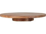 Piatto Girevole In Legno Massiccio Di Acacia - Ø 37 Cm - Piatto Da Portata Per La Tornitura