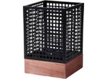 Portacandele Moods Nero - Circa 19 Cm - Con Inserto In Vetro