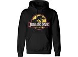 Jurassic Park - Felpa Con Cappuccio "Classic"" Da Uomo TV2182 (L) (Nero)"