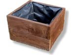 Fkl Design Home Deco Fioriera In Legno D26 (Palissandro, 40 X 40 X 28 Cm)