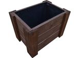 Fkl Design Home Deco D24 Fioriera In Legno (40X30X35Cm, Palissandro)