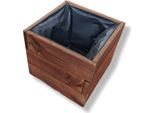 Fkl Design Home Deco Fioriera In Legno D26 (Noce, 30 X 30 X 24 Cm)