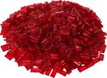 Lego® 1X2 Tiles Transparent Red - 3069B Nuovo! Quantità 100X