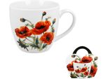 Duo Floral Tazza 460 Ml Classic Poppies Porcellana New Bone China