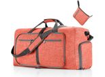 Borsa Da Viaggio Pieghevole, Borsa Sportiva Unisex, Borsa Da Viaggio Per Il Fitness, Borse Da Viaggio Di Grande Capacità 85L, Colore: Rosa