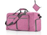 Borsa Da Viaggio Pieghevole A Mano, Borsa Sportiva Unisex, Borsa Da Viaggio Per Il Fitness, Borse Da Viaggio Di Grande Capacità 85L, Colore: Viola