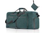 Borsa Da Viaggio Pieghevole A Mano, Borsa Sportiva Unisex, Borsa Da Viaggio Per Il Fitness, Borse Da Viaggio Di Grande Capacità 85L, Colore: Verde Scuro