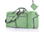 Borsa Da Viaggio Pieghevole A Mano, Borsa Sportiva Unisex, Borsa Da Viaggio Per Il Fitness, Borse Da Viaggio Di Grande Capacità 85L, Colore: Verde Chiaro