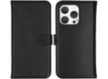 Custodia Per Iphone 15 Pro - Vera Pelle - Selencia Flip Flap - Nero