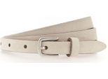 Vanzetti Pelle Cintura Cintura In Vita Slim Velours Belt W85 Cream Avorio