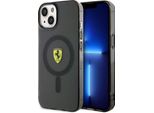 Ferrari Fehmp14Murkk Iphone 14 Plus / 15 Plus 6.7 Czarny/Nero Custodia Rigida Traslucida Magsafe