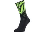 Calze Silvini Nereto UA1808 Sopra La Caviglia Nero-Giallo Neon Taglia 36-38 3121-UA1808-08712