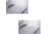 Set Di 2 Cassetti Telescopici Novaliv Cassetto Da Cucina In Acciaio 49X44X14Cm Soluzione Retrofittabile Per Maggiore Comodità E Organizzazione - Cassetti Telescopici Estraibili Retrofittabili Per La Cucina Cassetti Da Cucina