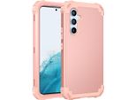 Custodia Per Samsung Galaxy A54 Hybrid 3In1 Pc E Tpu Antiurto, Custodia Resistente Oro Rosa