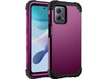 Custodia Per Motorola Moto G 5G 2023 Custodia Ibrida 3In1 In Pc E Tpu Antiurto, Resistente Viola