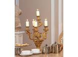 Casa Padrino Candeliere Barocco In Oro Antico Ø 35 X H. 51 Cm - Magnifico Candeliere In Stile Barocco - Accessori Per La Decorazione In Stile Barocco - - Italy