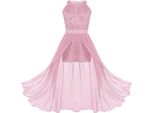 Ragazze Abito Da Sera Taglia 98-104 Cm Dolce Principessa Abiti Da Ragazza Di Fiore Per Festa Matrimonio Damigelle D'onore Festa Bambini Jumpsuit