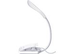 Inf Lampada Da Lettura, Lampada Da Libro A Led Con 3 Modalità Di Luce, Ricaricabile Bianco