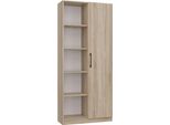 Scansia Con Scaffali Per Ufficio Kalev - Rovere Sonoma