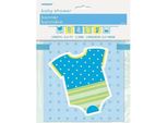 Unique Party - Modello A Punti - Ghirlanda, Carta, Baby Shower SG24653 (Taglia Unica) (Blu/Verde/Bianco)