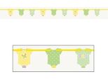 Unique Party - Modello A Punti - Ghirlanda, Carta, Baby Shower SG24653 (Taglia Unica) (Verde/Giallo)