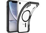 Custodia Per Iphone Xr Magnetic Ultra Thin Transparent Case Con Magsafe E Camera Cover Nero