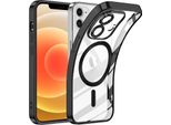 Custodia Per Iphone 11 Magnetic Ultra Thin Transparent Case Con Magsafe E Camera Cover Nero