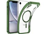 Custodia Per Iphone Xr Magnetic Ultra Thin Transparent Case Con Magsafe E Camera Cover Verde