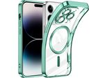Custodia Per Iphone 12 Pro Max Magnetic Ultra Thin Transparent Case Con Magsafe E Camera Cover Verde Chiaro