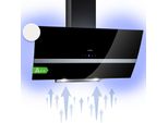 Klarstein Dunstabzugshaube Umluft/Abluft, Leise Abzugshaube, Edelstahl Wandhaube, Dunstabzugshaube mit Filter, Dunstabzugshaube 90cm, Umlufthaube mit LED-Licht, Dunstabzug Kopffrei 509 m³/h Luftstrom