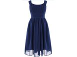 Ragazze Estate Abito Taglia 140 Cm Chiffon Senza Maniche Partito Abito Lunghezza Ginocchio Matrimonio Ragazza Fiore Damigella D'onore Abito