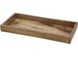 Ciotola Decorativa Di Mango Quadrata - Piccola / 34 X 12 Cm - Vassoio Portacandele In Legno Con Bordo - Ciotola In Legno Decorazione Da Tavolo Ciotola Portacandele Vassoio In Legno Vassoio Decorazione Per Candele Vassoio