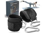 Set Di 2 Fasce Per Piedi - Nere Con Chiusura In Velcro Fasce Per Piedi (Confezione Da 2, 2X Fasce Per Piedi), Regolabili / Chiusura In Velcro / Moschettone