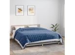 The Living Store Coperta Pesata Blu 235X290 Cm 11 Kg Tessuto