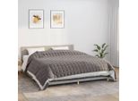 The Living Store Coperta Pesata Grigia 235X290 Cm 11 Kg Tessuto