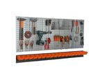 Parete Portautensili 156X72 Cm Sistema Di Stoccaggio In Metallo Con Portautensili Ganci Portautensili 18 Scatole Impilabili Arancione Bacheca Per Garage Bacheca Per Officina Bacheca Per Utensili Elettrici Bacheca Per Utensili Elettrici