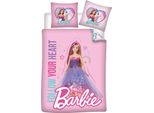 Barbie Baby Biancheria Da Letto Reversibile Rosa 100 X 135 Cm