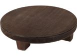 Supporto Per Piante In Legno Marrone - Ø 22 Cm - Sgabello Per Fiori (Piccolo)