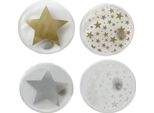 Scaldamani Tascabile Stars Rotondo In Set Da 4 - Scaldamani Riutilizzabili