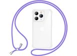 Custodia Con Cinturino Per Iphone 15 Pro Max Custodia Per Telefono Cellulare Appendino Intorno Alla Custodia A Catena Del Telefono Cellulare Cavo Viola