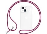 Per Iphone 14 Plus Custodia Con Cinturino Custodia Del Telefono Cellulare Cavo Catena Del Telefono Cellulare Per Appendere Intorno Rosso