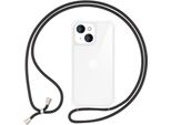 Per Iphone 14 Plus Custodia Con Cinturino Custodia Del Telefono Cellulare Cavo Catena Del Telefono Cellulare Collana Nero
