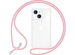 Custodia Con Nastro Per Iphone 15 Plus Custodia Per Telefono Cellulare Da Appendere Alla Catena Del Telefono Cellulare Rosa