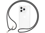 Custodia Con Cinturino Per Iphone 15 Pro Max Custodia Per Telefono Cellulare Appendino Intorno Alla Custodia A Catena Per Telefono Cellulare Cavo Nero