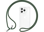 Custodia Con Cinturino Per Iphone 15 Pro Custodia Per Telefono Cellulare Custodia A Spalla Telefono Cellulare Catena Corda Verde Scuro