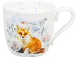 KöNitz Becher Winter Fox, Tasse, Fuchs, Bone China, Bunt, 450 Ml, 11 2 057 2783